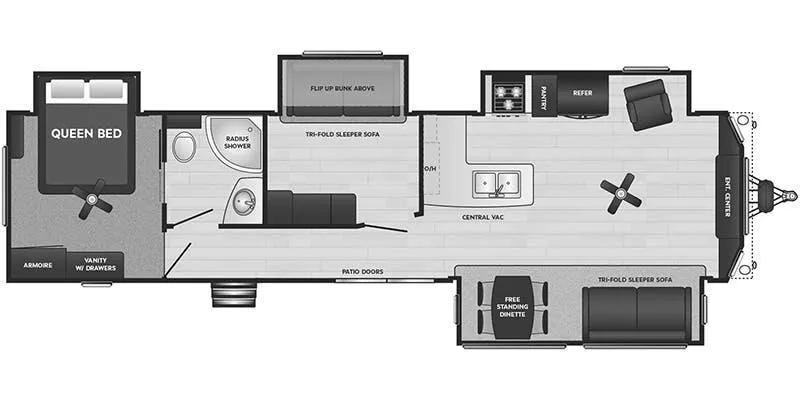 Keystone Retreat 391MBNK floor plan