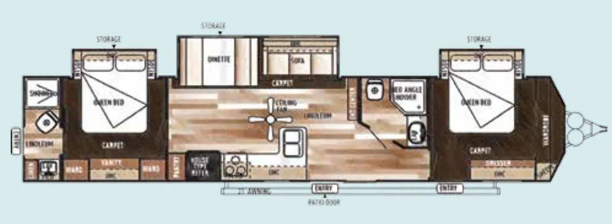 Forest River Salem Villa 4002Q floor plan