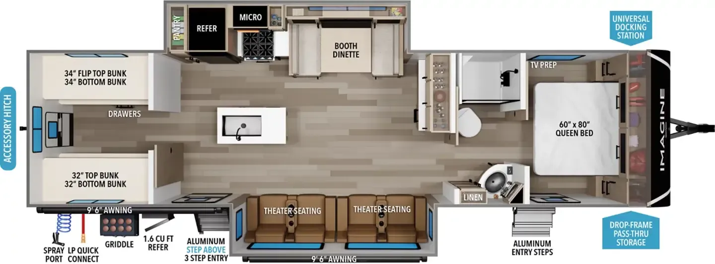 Grand Design Imagine 3210BH floor plan