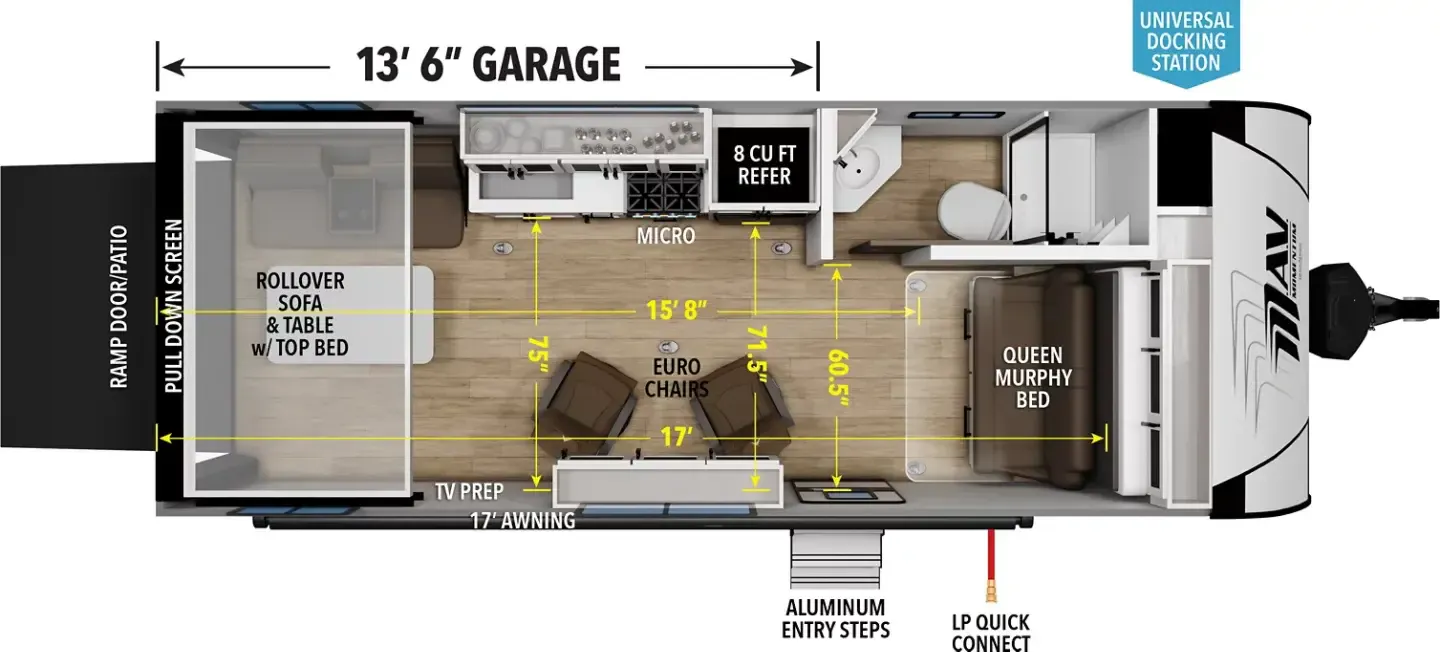 Grand Design Momentum MAV 22MAV floor plan