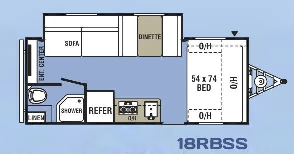 Coachmen Clipper 18RBSS floor plan