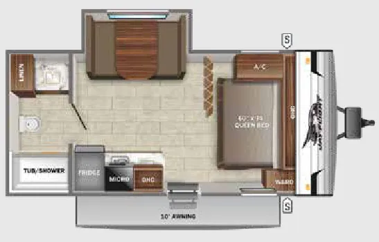 Jayco Jay Flight SLX 7 183RB floor plan