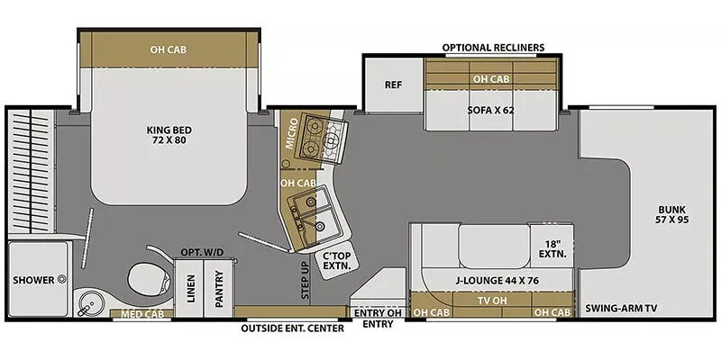 Coachmen Freelander 29KB floor plan