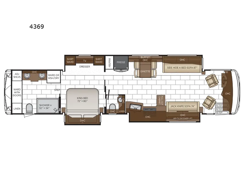 2026 Newmar Ventana 4369 floor plan