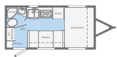 Winnebago Micro Minnie 1706FB floor plan