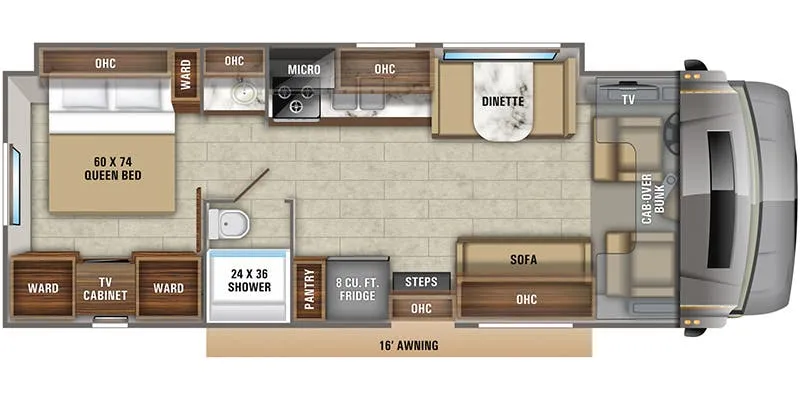 Jayco Greyhawk Prestige 30XP floor plan