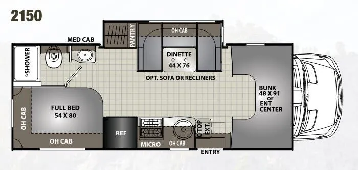 Coachmen Prism 2150 floor plan