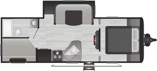 Keystone Hideout 24RBWE floor plan