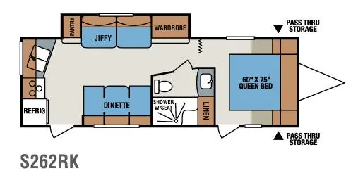 K-Z Sportsmen S262RK floor plan