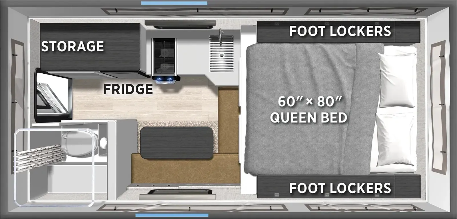 2026 Forest River RV Palomino Backpack Edition SS-1251 - Floor plan