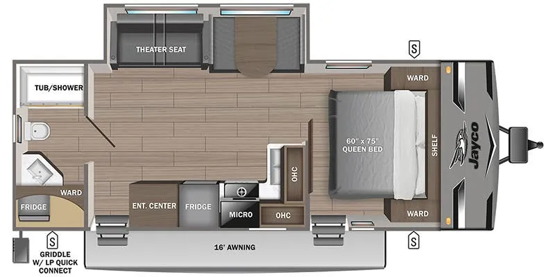 2024 Jayco Jay Flight 263RBS - Floor plan
