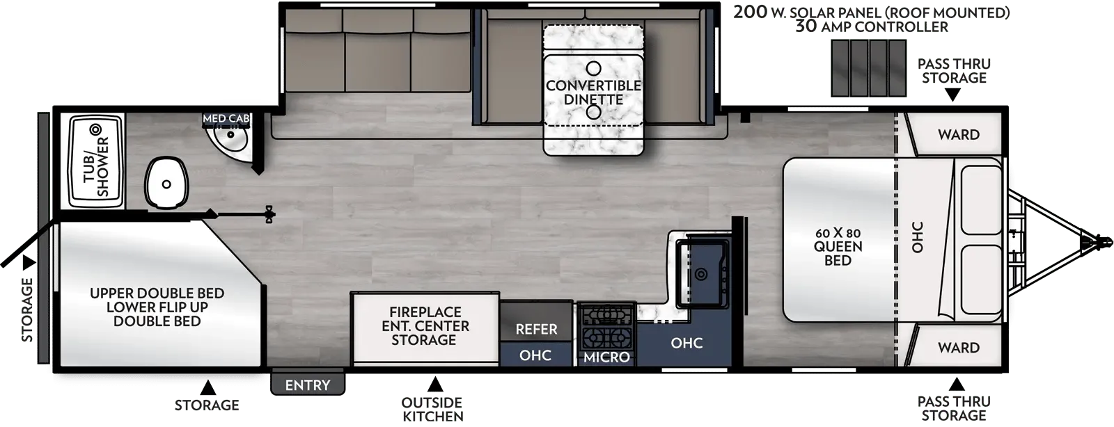 Coachmen Apex 284BHSS floor plan
