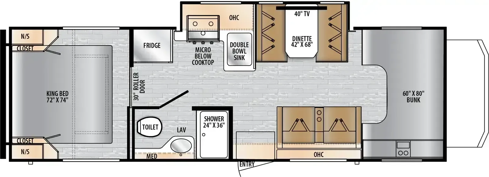 East to West Entrada 2800S floor plan