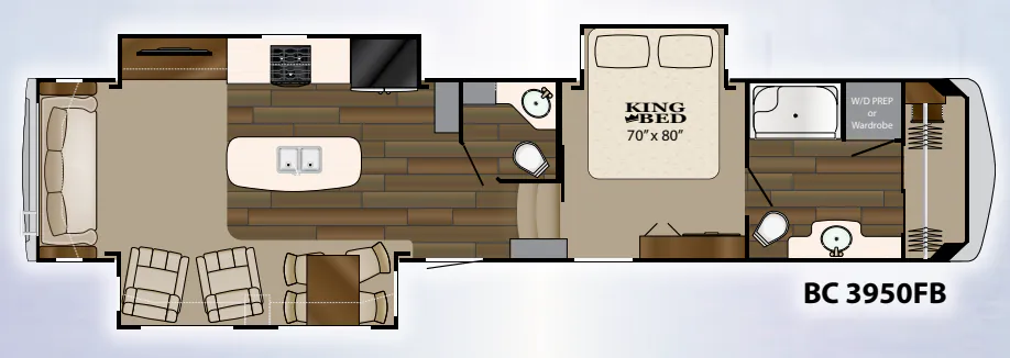 Heartland Big Country 3950FB floor plan