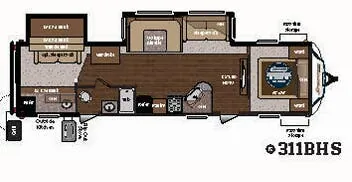Keystone Sprinter 3118HS floor plan