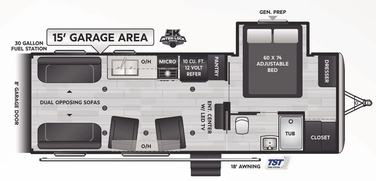 Keystone Fuzion Impact 25V floor plan