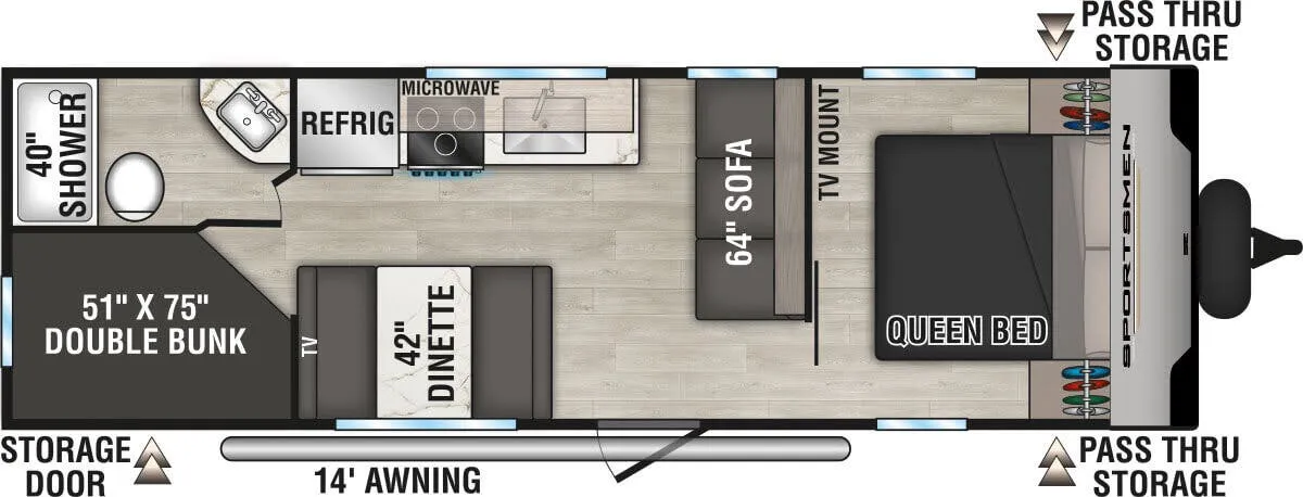 K-Z Sportsmen SE 260BHSE floor plan