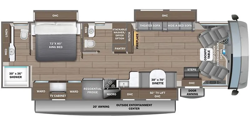 2026 Entegra Coach Vision XL 36C floor plan