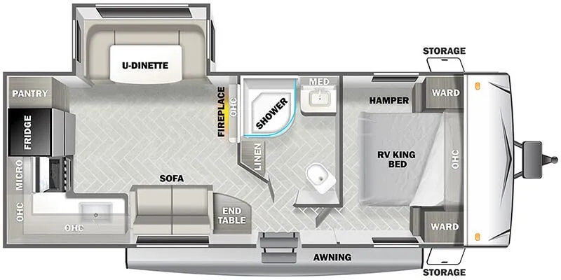Forest River EVO Southwest T2360 floor plan