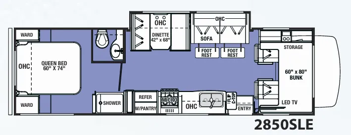 Forest River Sunseeker LE 2850SLE floor plan
