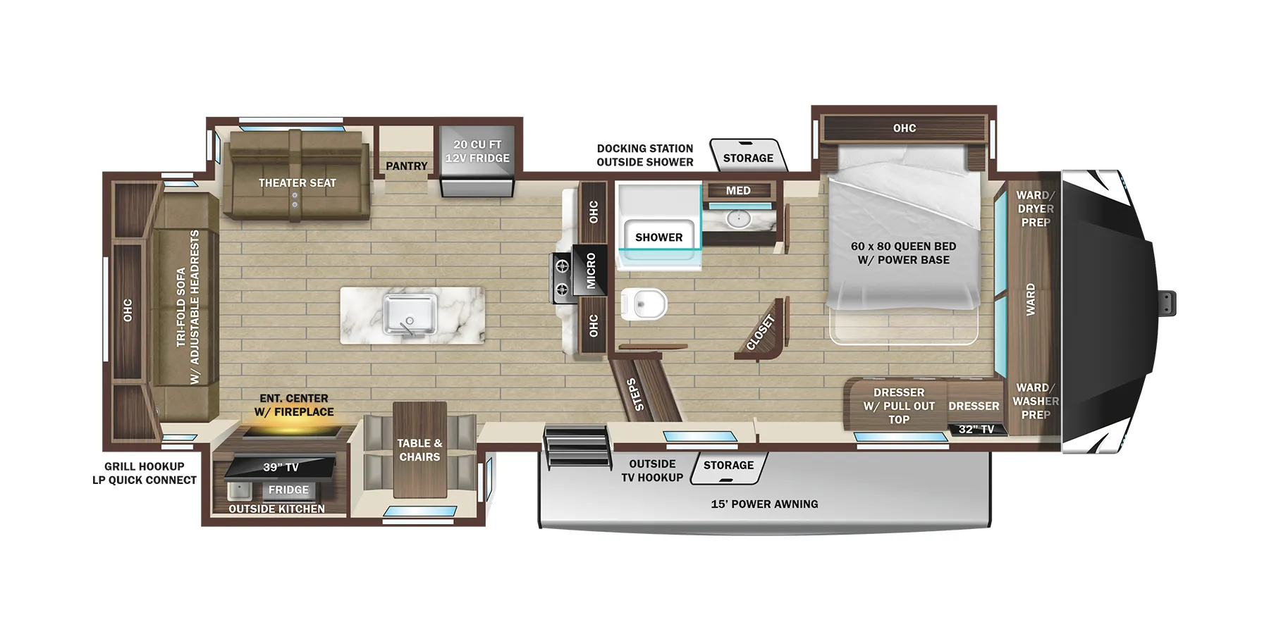 Highland Ridge Open Range 286RLS floor plan