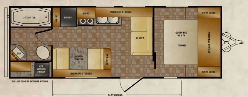 CrossRoads Z-1 1 ZT231FB floor plan