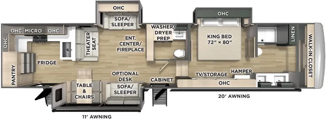 2026 Forest River Puma Mesa 384RKH - Floor plan