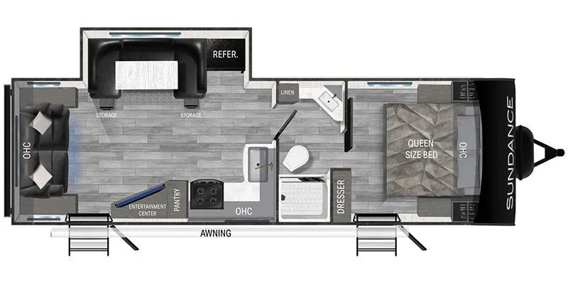 Heartland Sundance Ultra-Lite SDTT 268 RL floor plan