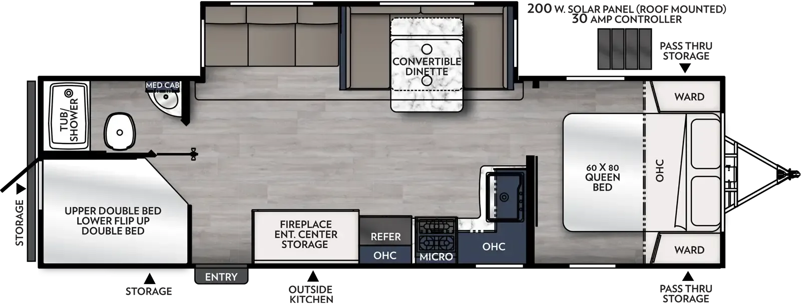 Coachmen Apex Ultra-Lite 284BHSS floor plan