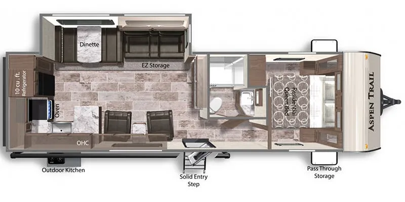 Dutchmen Aspen Trail 2880RKSWE floor plan