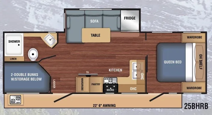 Braxton Creek LX 25BHRB floor plan
