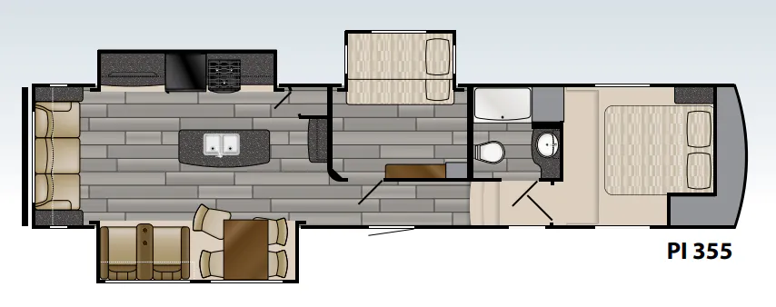 Heartland Pioneer PI 355 floor plan
