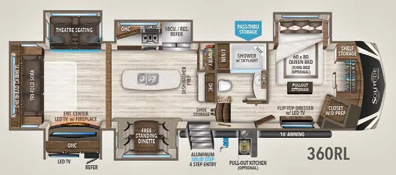 Grand Design Solitude 360RL floor plan