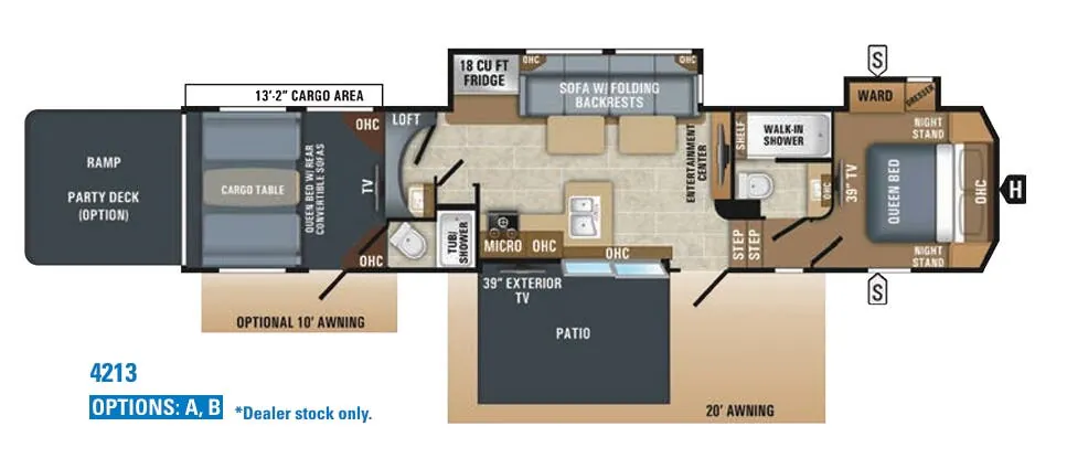 Jayco Seismic 4213 floor plan