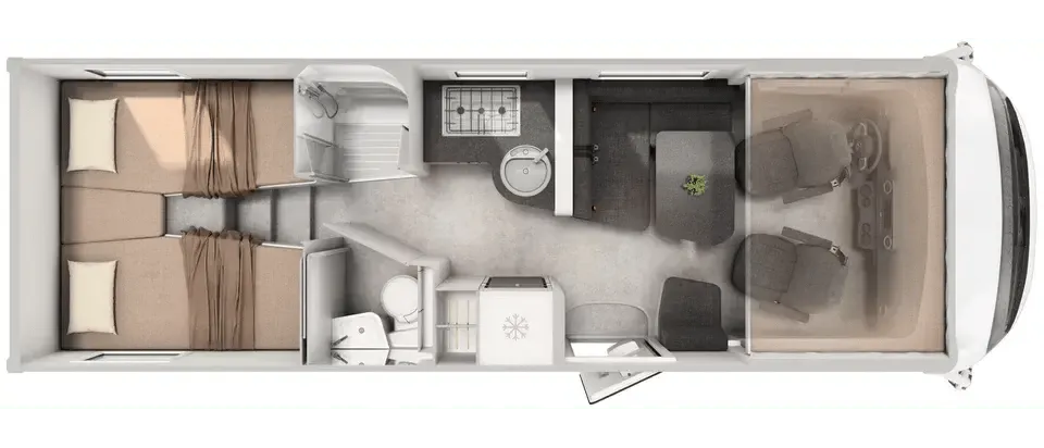 Hymer B-Class MasterLine I 780 floor plan