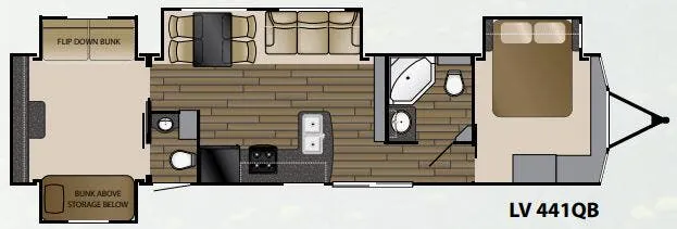 Heartland Lakeview 441 QB floor plan