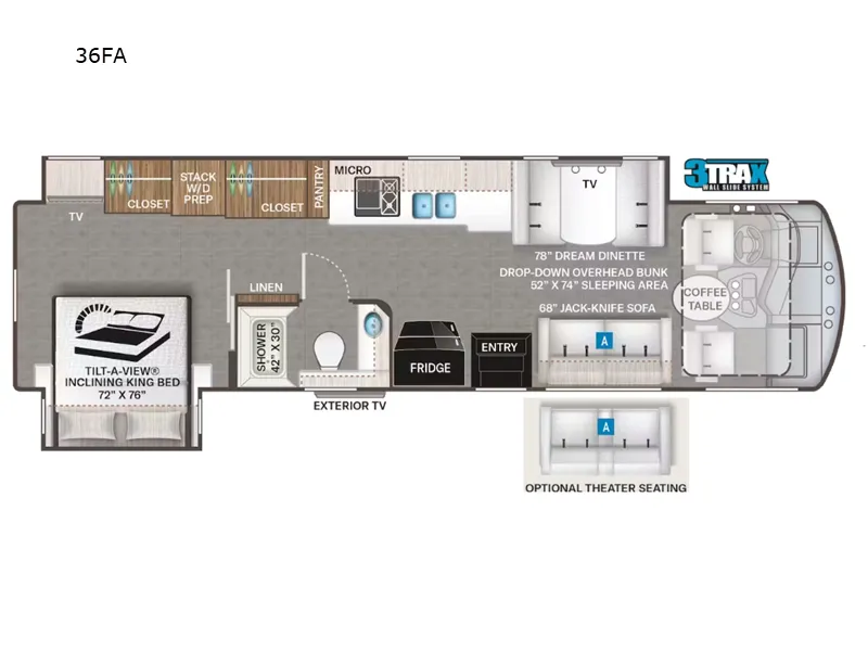 2023 Thor Motor Coach Challenger 36FA floor plan
