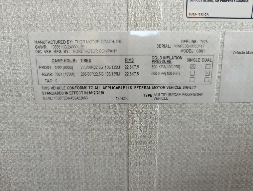 2026 Thor Motor Coach Windsport 36H, Photos photo 34