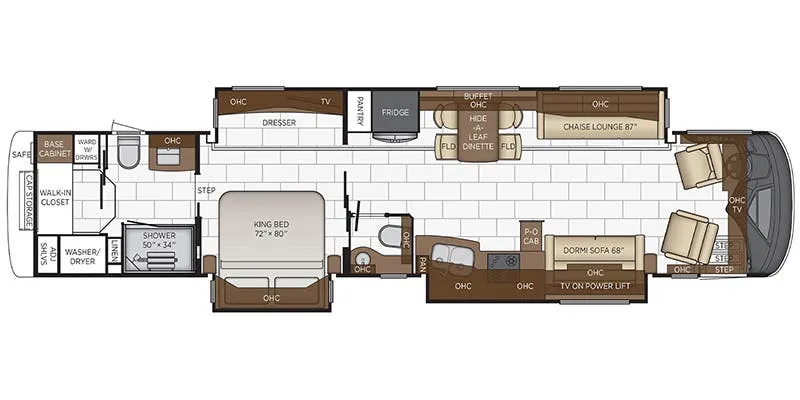 Newmar London Aire 4579 floor plan