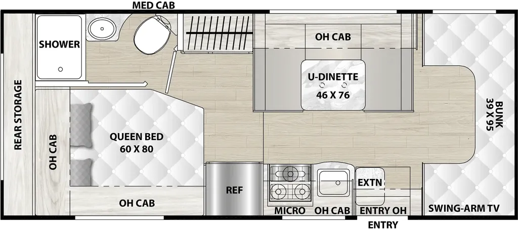 2026 Coachmen Cross Trail 23XG floor plan
