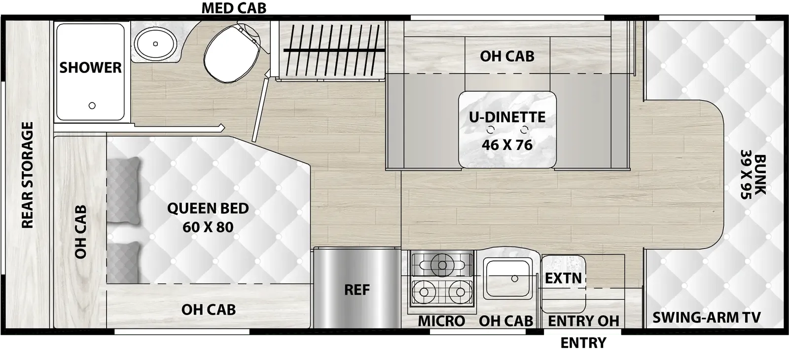 2026 Coachmen Cross Trail 23XG - Floor plan