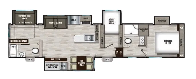 Shasta Phoenix 373MBRB floor plan