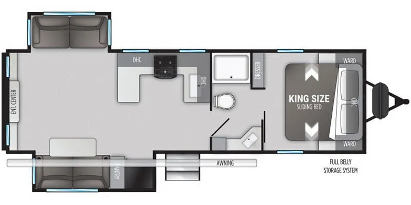 Cruiser RV Radiance R-27RE floor plan