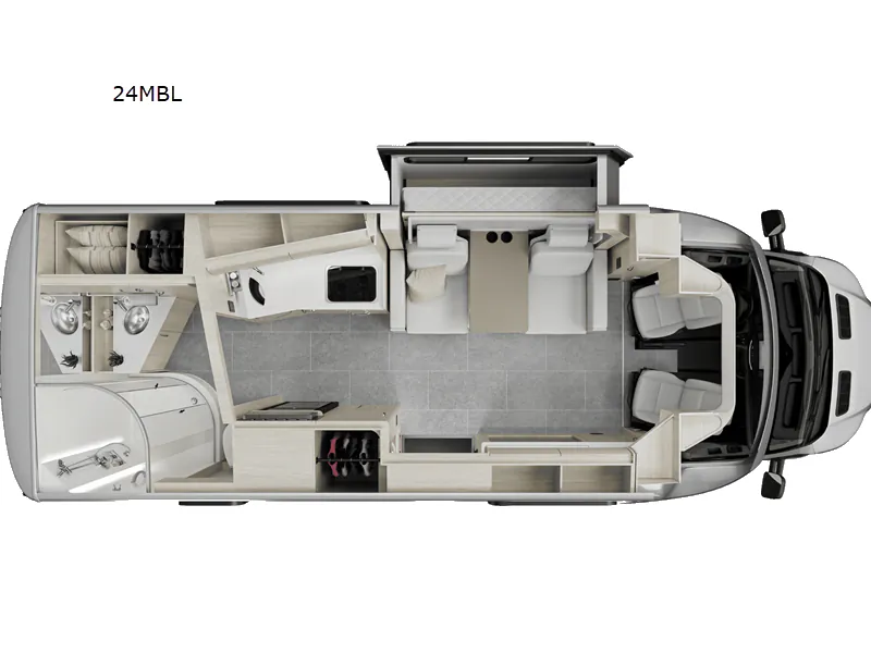 2025 Leisure Travel Wonder W24MBL - Floor plan