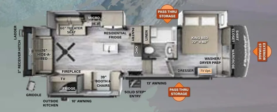 Forest River Flagstaff Classic 8529CSB floor plan