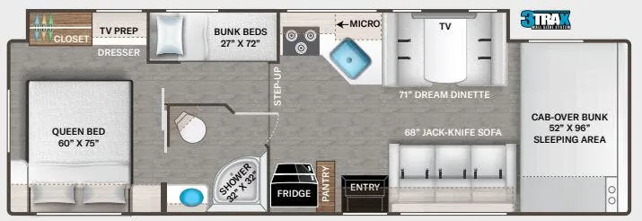2024 Thor Motor Coach Geneva 31VT floor plan
