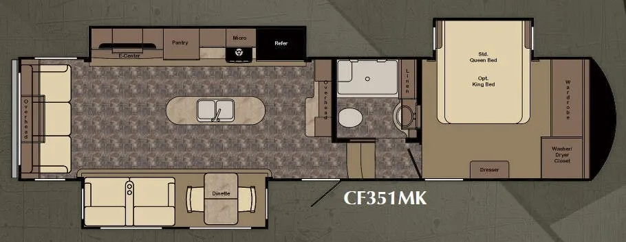 CrossRoads Cruiser Touring Edition CF351MK floor plan