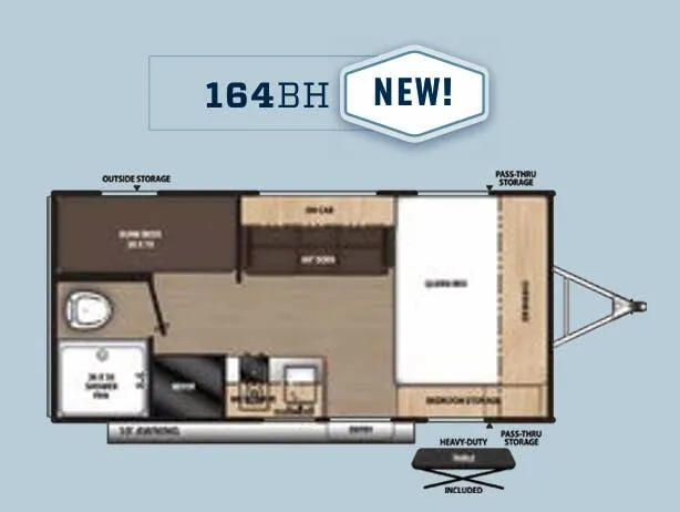 Coachmen Catalina Summit Series 7 164BH floor plan