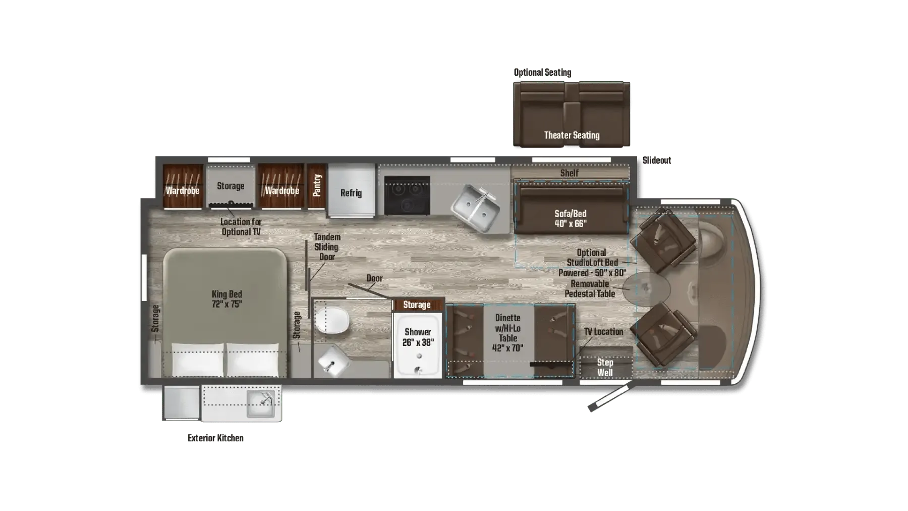 Winnebago Vista NPF 29NP floor plan