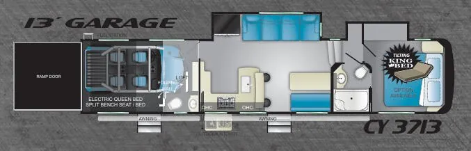 Heartland Cyclone 3713 floor plan